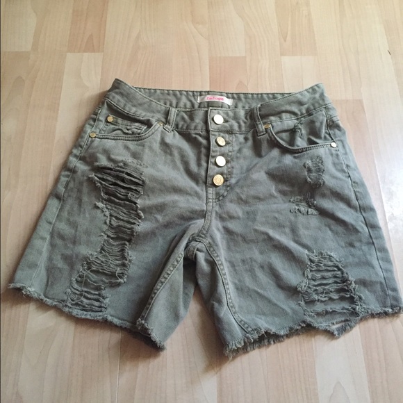 Distressed shorts