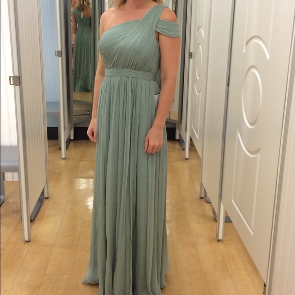 $298 J.crew sage green dress