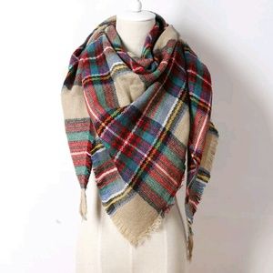 !!New Tartan Blanket Plaid Scarf!!