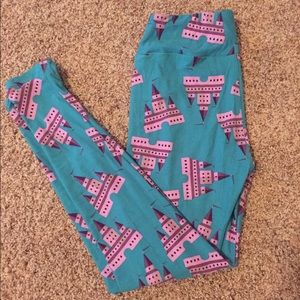 Lularoe UNICORN CASTLE leggings