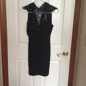 Black lace dress