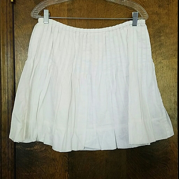 Free people white pleated skirt - Size 6