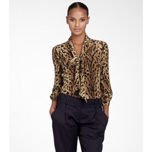 Tory Burch Pussy Bow Silk Blouse