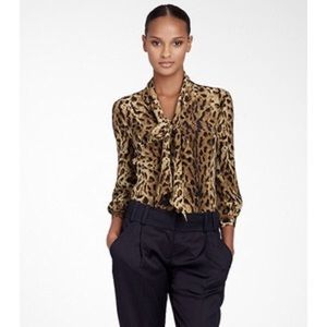 Tory Burch Pussy Bow Silk Blouse