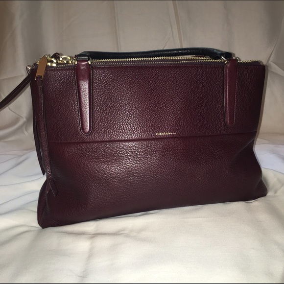 Coach - Oxblood Pebbled Borough Bag