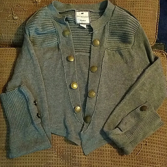 Gray crop sweater