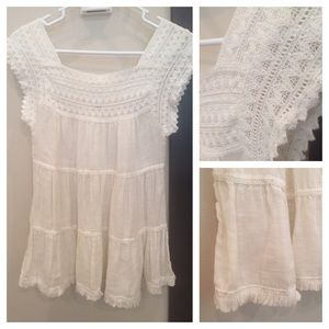 🐒 Free People Rainforest Crochet Tunic Top🐒