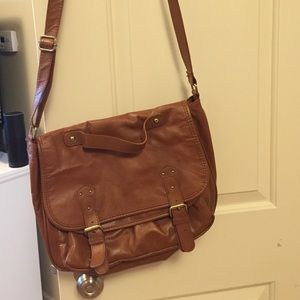 Chestnut large cross body bag