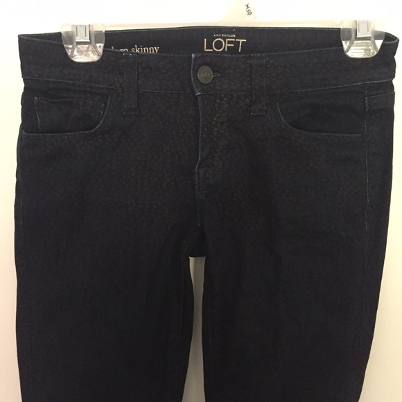 LOFT Pattern Skinny Jeans