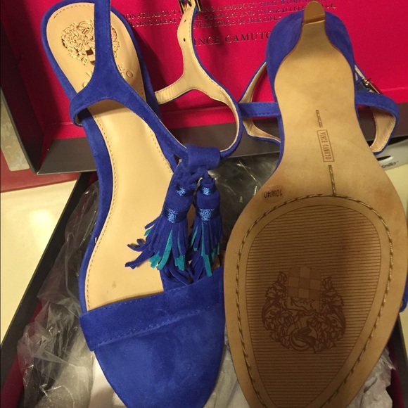 Vince Camuto "Melsy" Suede Tassel Sandal