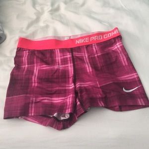 Pink Nike Pro Combat Spandex medium