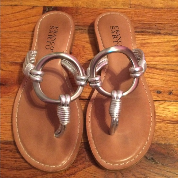 Franco Sarto Silver Sandles