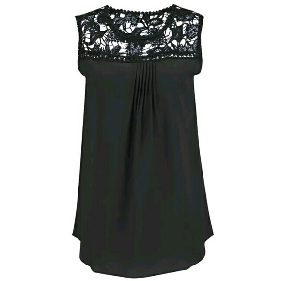 SALE Chiffon Lace Top