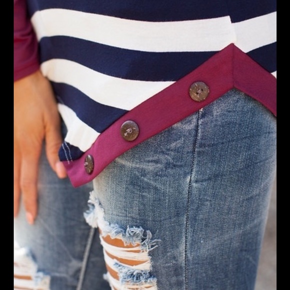 Side Button Shirt🎀 - Picture 4 of 4