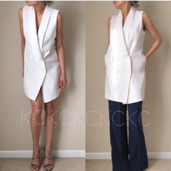 Versatile jet setter white vest top dress - Picture 3 of 4