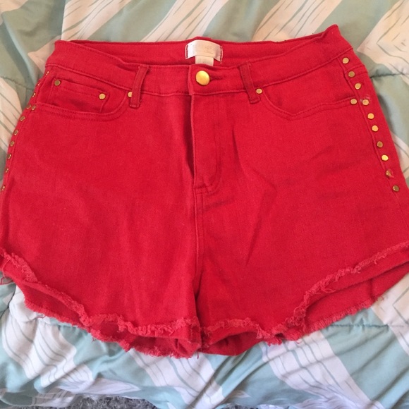 Forever21 Red high waisted shorts