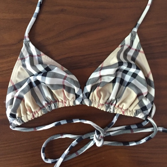 Burberry triangle bathing suit top