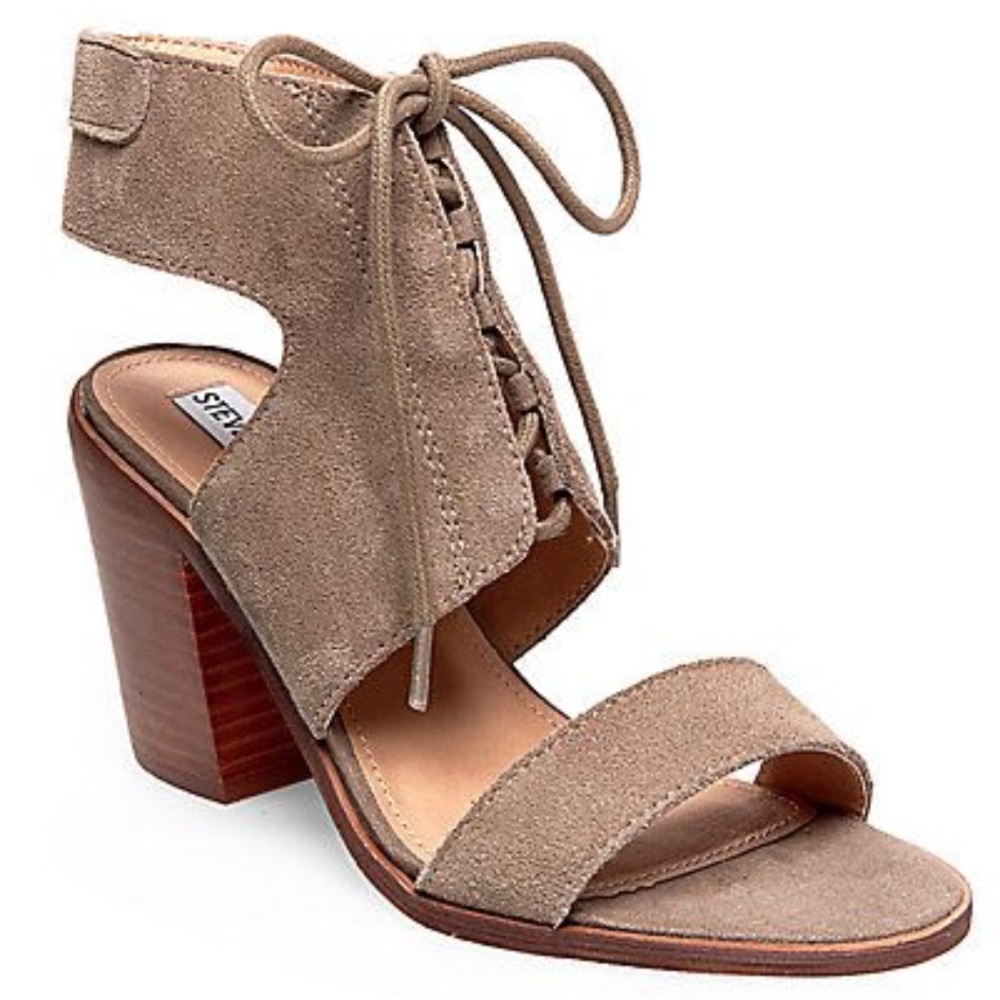 New Steve Madden grey sandal heel size 7