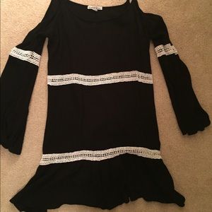 Black lacy flowy dress