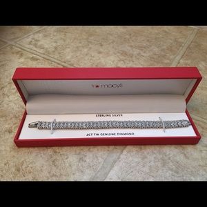 Sterling Silver 2CT Diamond Bracelet