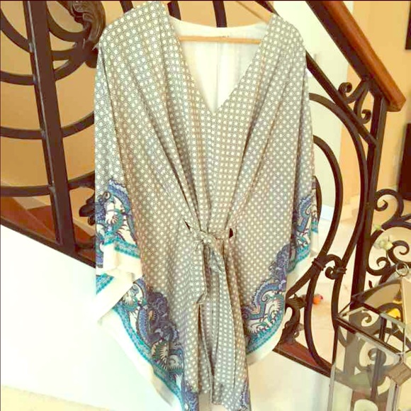 Mini kimono dress