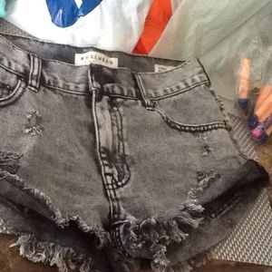 Pacsun distressed jean shorts