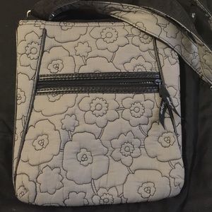 Thirty One Grey Quilted Poppy Crossbody.