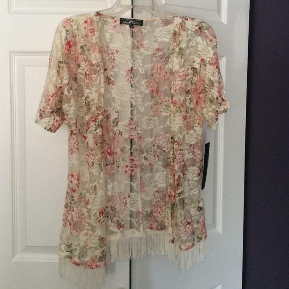 Almost Famous Lace Fringe Kimono