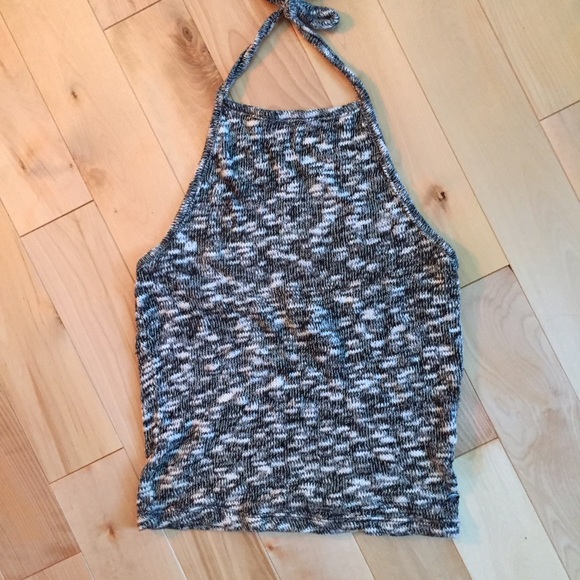Knit halter tank