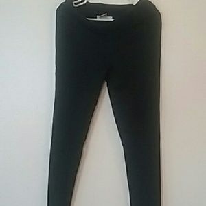 Silence + Noise suede and cotton leggings