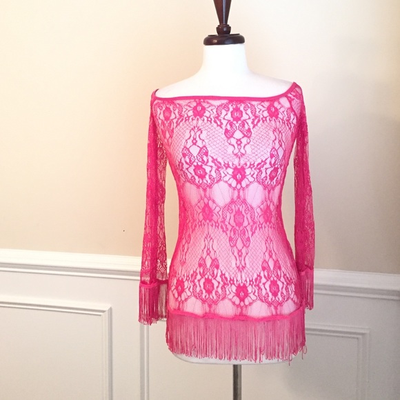 NWOT Pink Lace 2 piece Lingerie Set