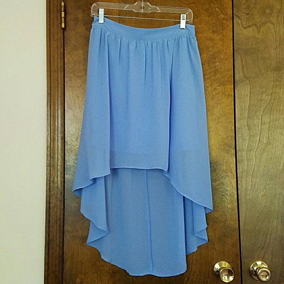 NEW Forever 21 high low lighy blue skirt - Size L
