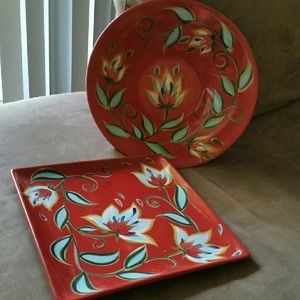 Southern Living Platter and Bowl