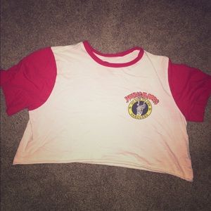 Baseball tee crop top from pacsun