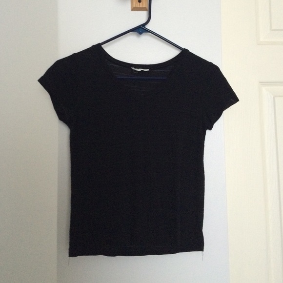 black tee with stripe detailing - Picture 1 of 2