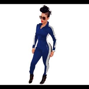 Bodycon Striped Jumpsuit