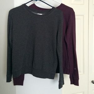 two h&m crewnecks