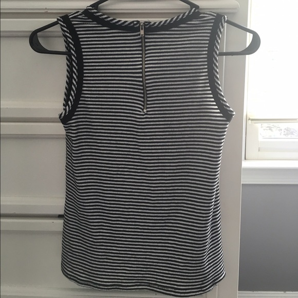 Black and White Striped Tank - Picture 2 of 3