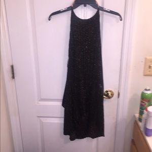 Zara Black with gold specs mini dress