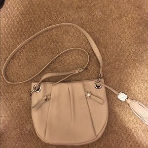 Vince camuto cream colored cross body