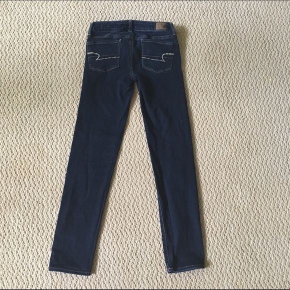 AE Dark Denim Skinny Jeans (Super Stretch) - Picture 2 of 4