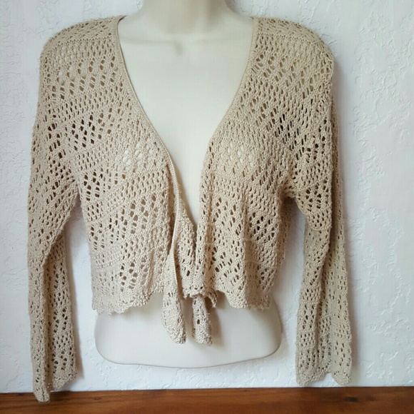Crochet Top Tan / $12