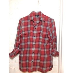 Madewell Ex-Boyfriend Shirt in Cherry Plaid