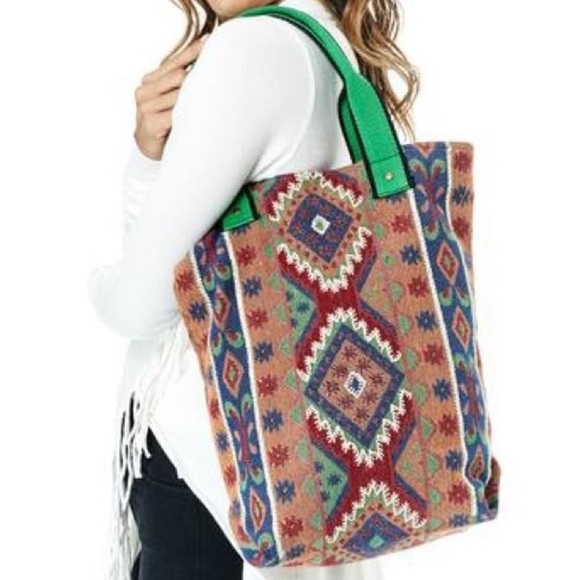Southern Girl Fashion Handbags - DIAMOND TOTE Large Bohemian Tapestry Shoulder Bag