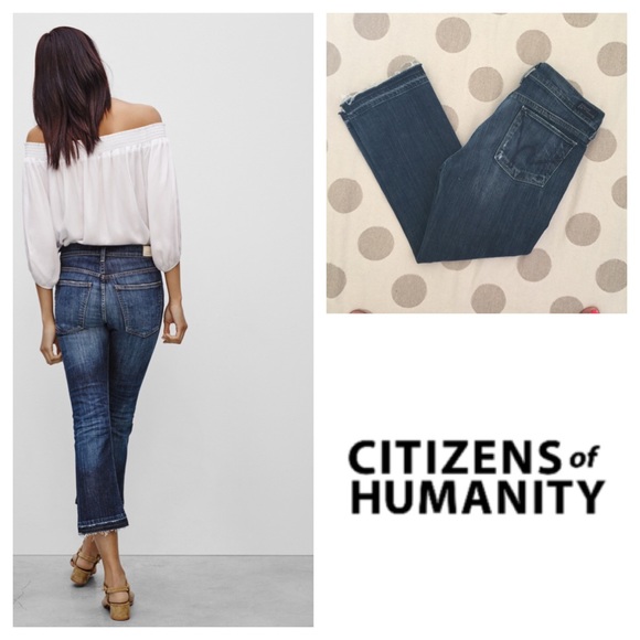 citizens of humanity cropped jeans