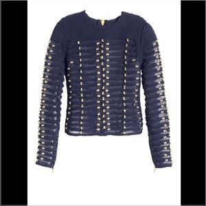 Balmain H&M Blue Rope Top