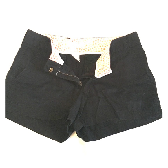 Jcrew black chino shorts 3 inch inseam.. New