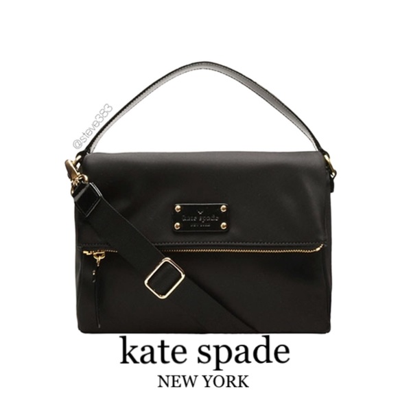 kate spade Handbags - kate spade Mini Maria black nylon, patent satchel