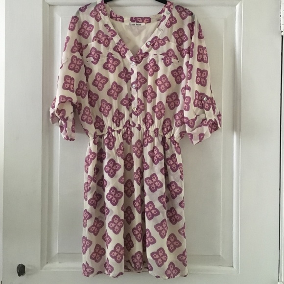 Purple Print Dress