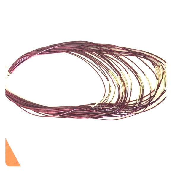 Burgundy Layered Necklace